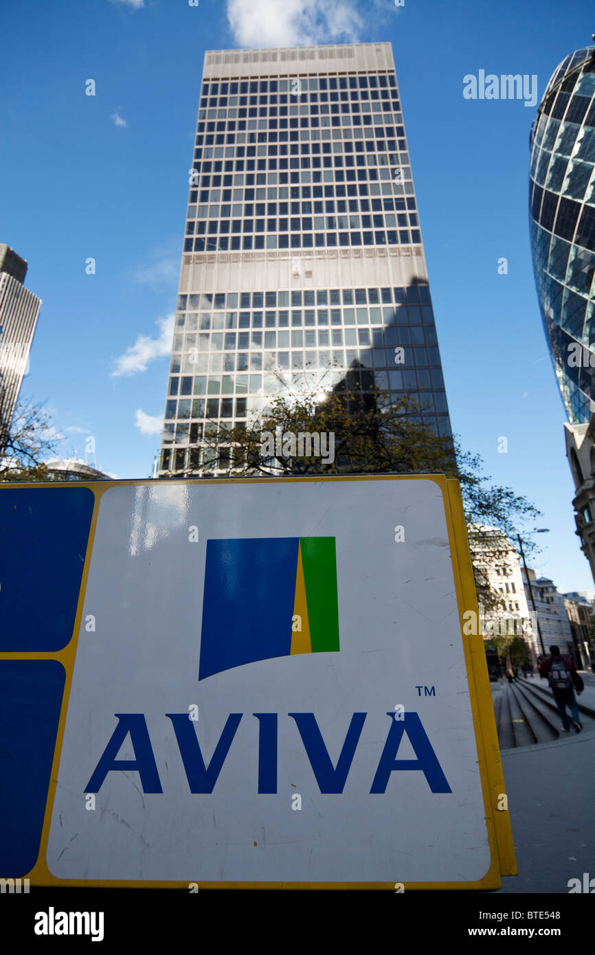 Aviva-Zentrale in der City of London, UK Stockfoto