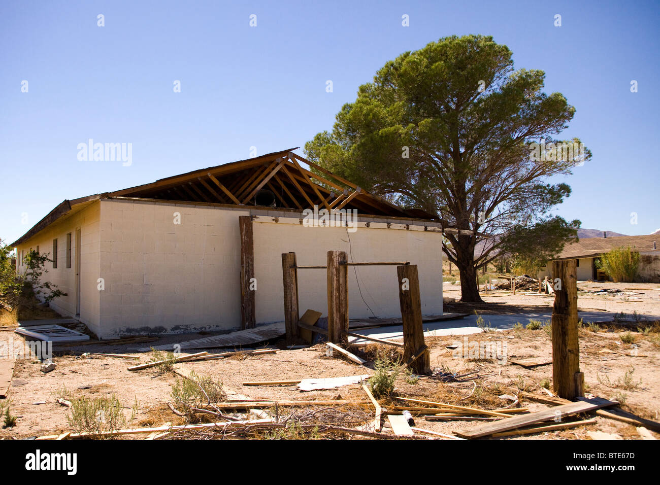 Verlassenes Haus-Kalifornien USA Stockfoto
