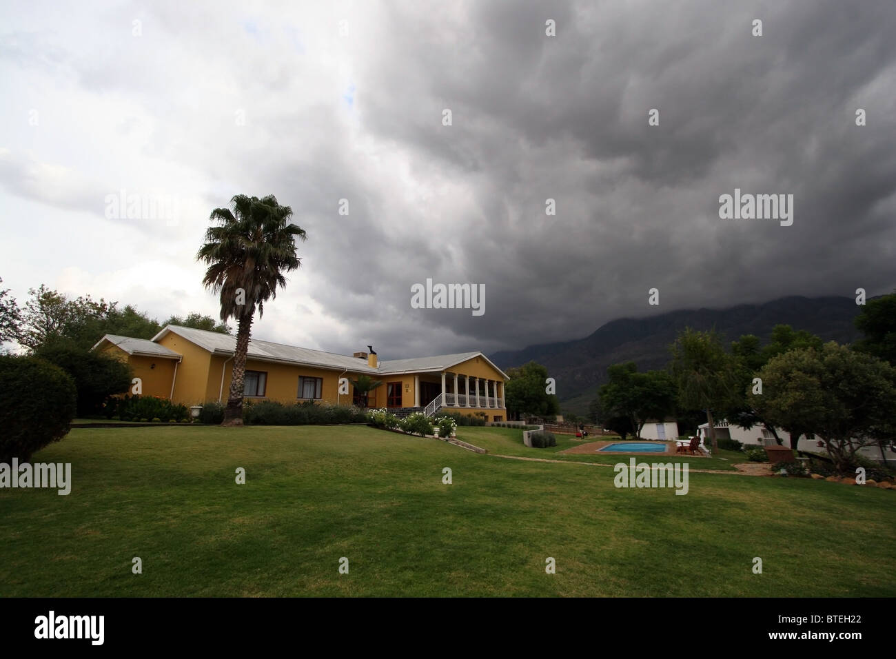 Swartberg Country Manor, Oudtshoorn, Provinz Westkap in Südafrika Stockfoto