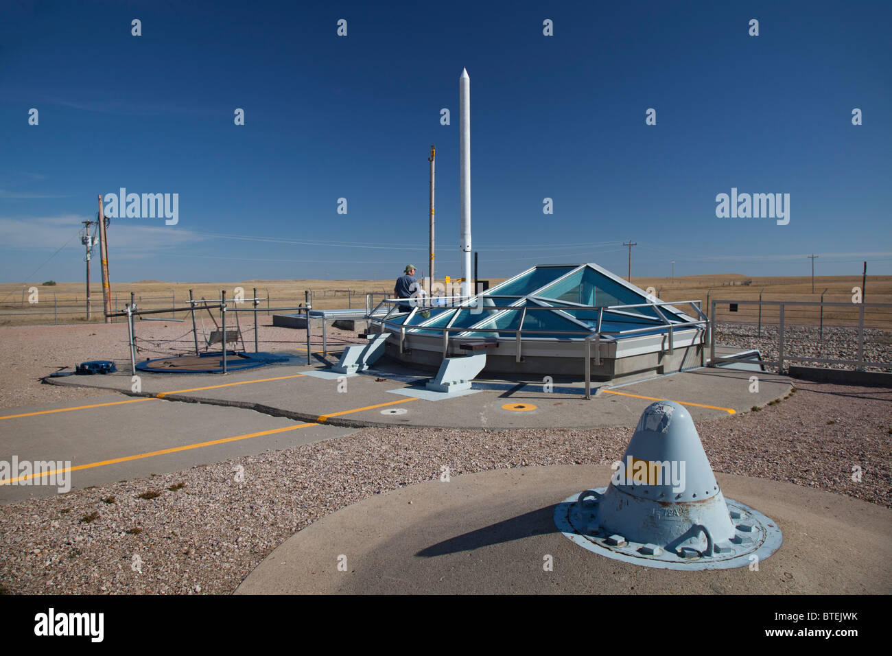 Minuteman Rakete National Historic Site Stockfoto