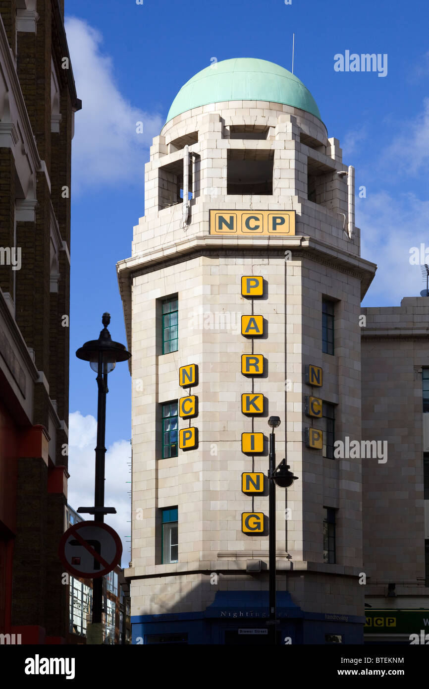 NCP Parkplatz Soho in London Stockfoto