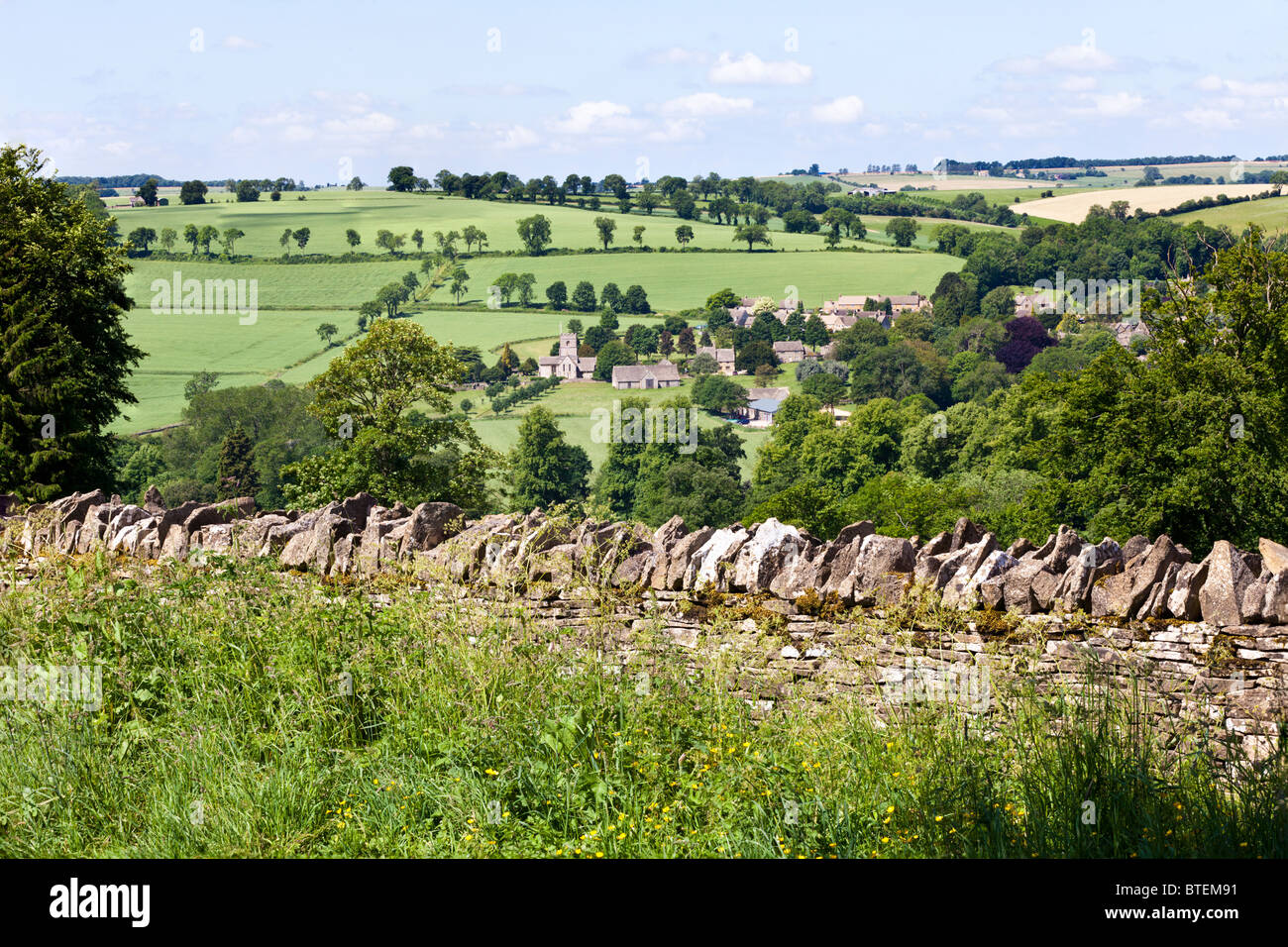Die Cotswold Dorf Guiting Power, Gloucestershire Stockfoto