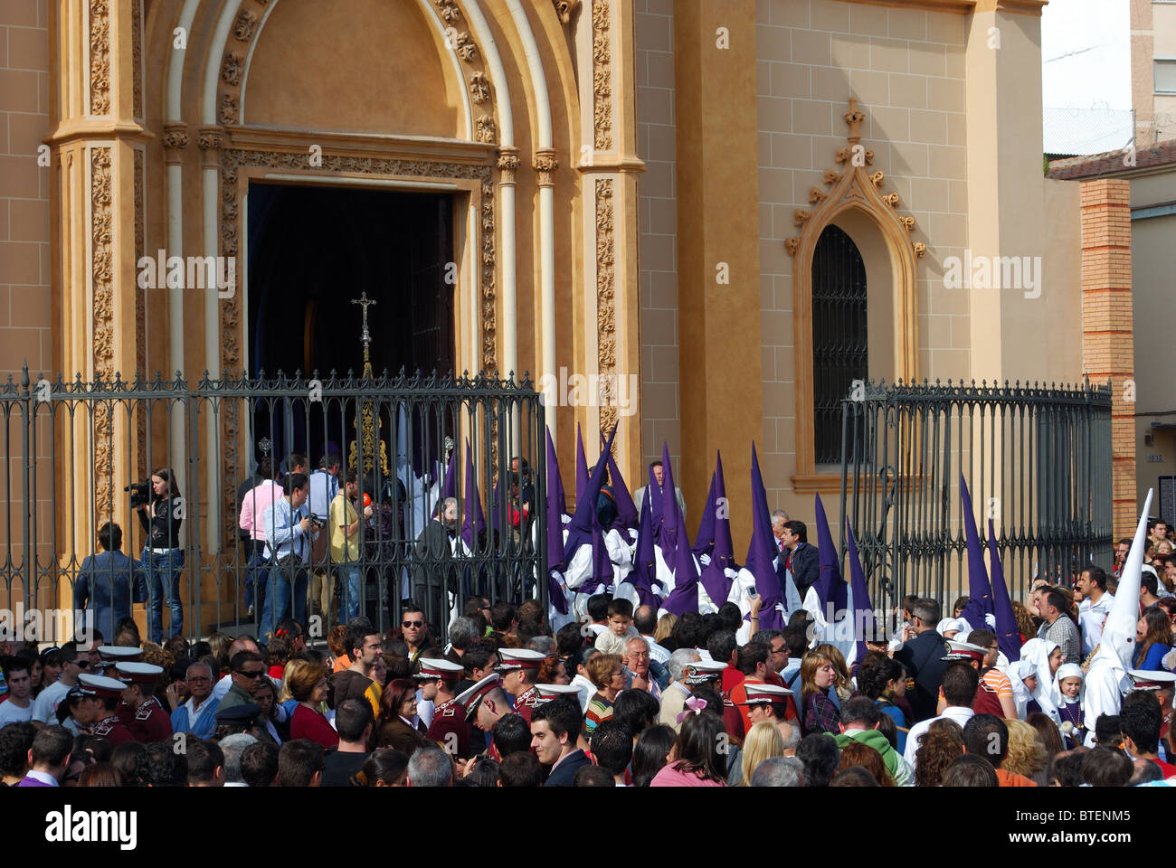 Santa Semana (Karwoche), Malaga, Costa Del Sol, Provinz Malaga, Andalusien, Südspanien, Westeuropa. Stockfoto