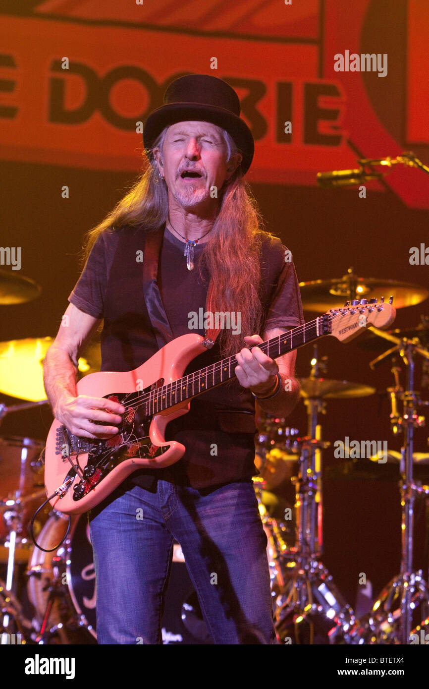 Durchführung von Hammersmith Apollo, London von den Doobie Brothers Stockfoto