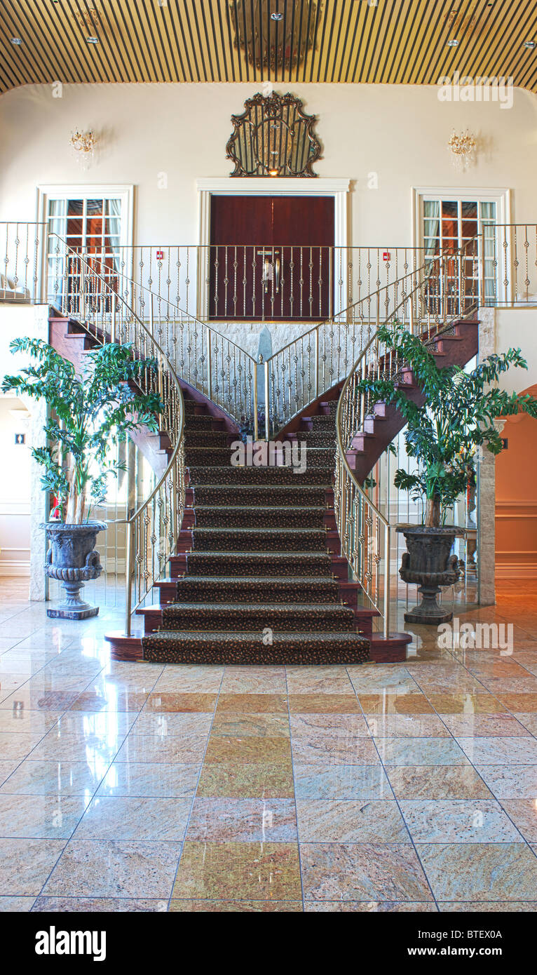 Treppe Treppen Bankett Hall Interieur Stockfoto