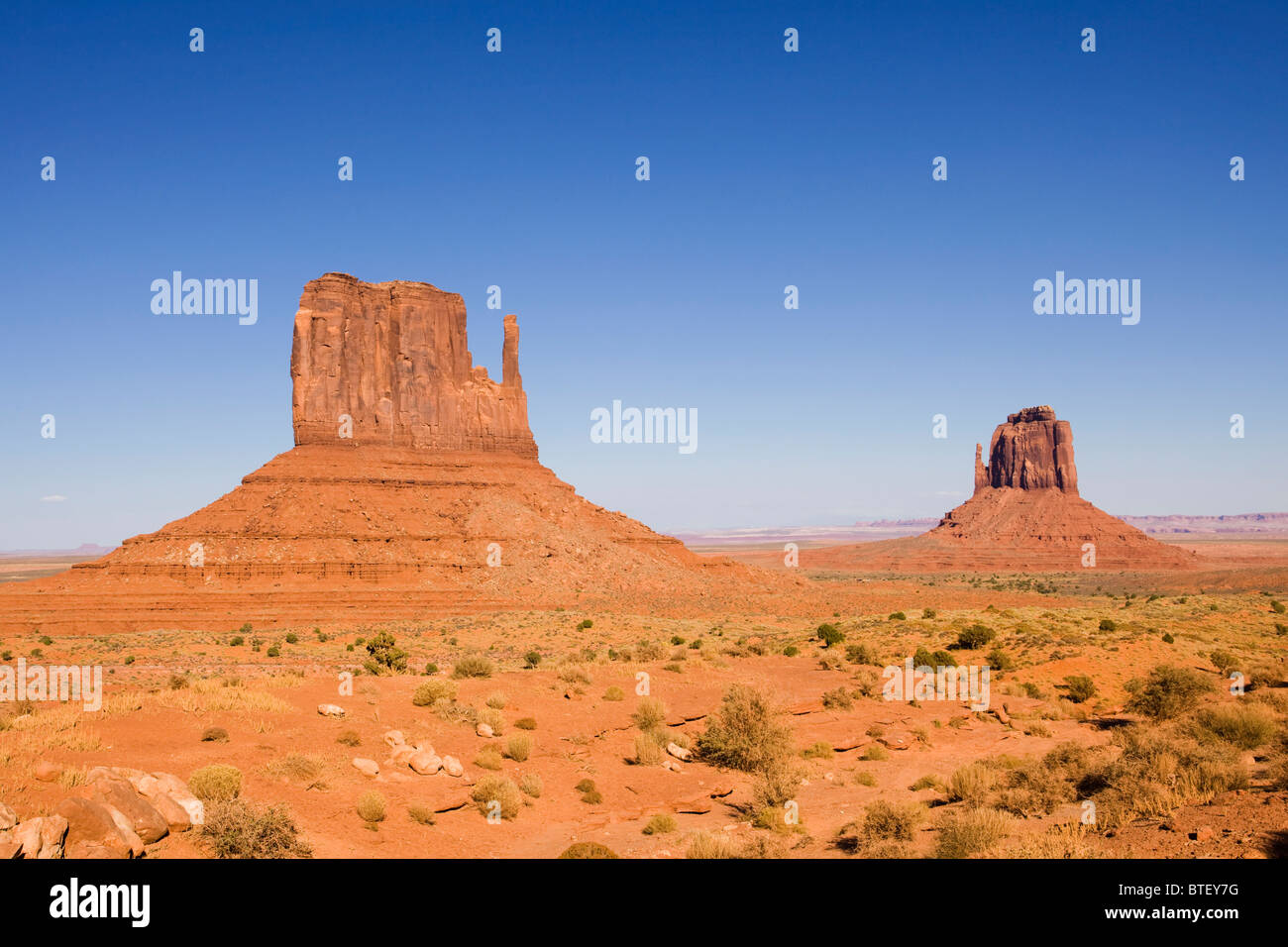 Monument Valley-Rock-Formation - Utah USA Stockfoto
