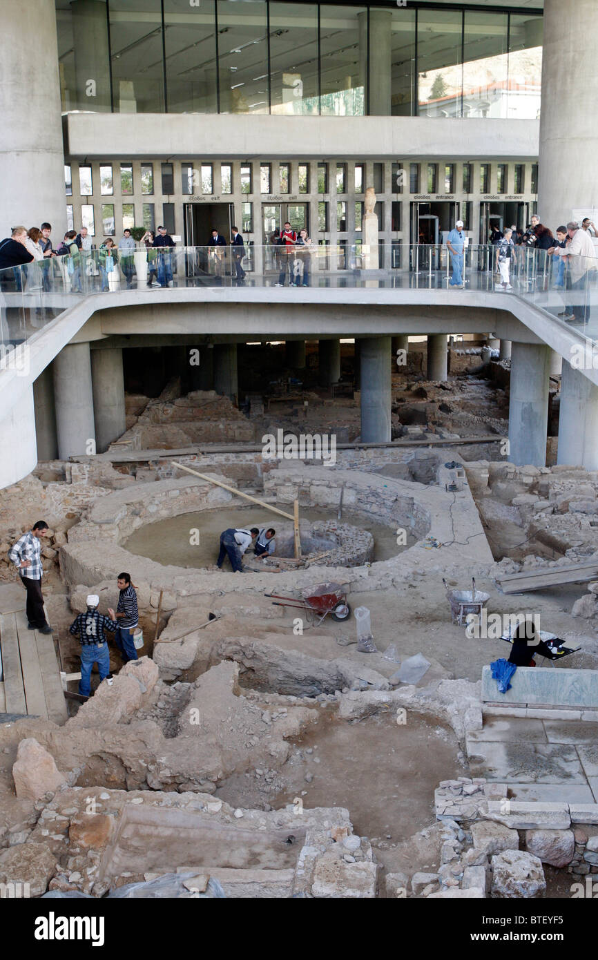 Akropolis-museum Stockfoto