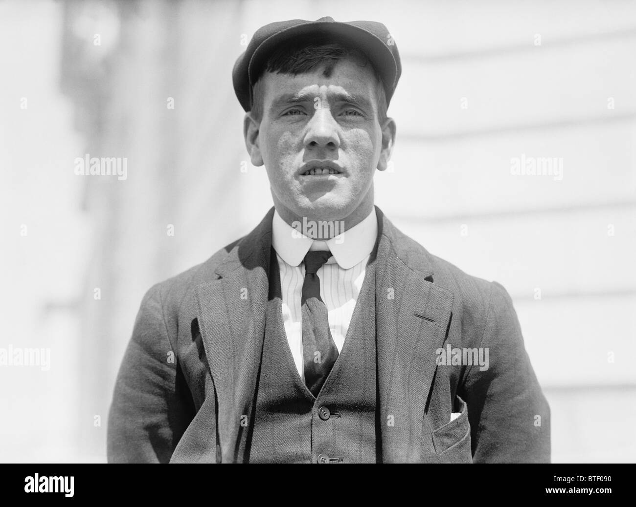 Vintage Foto c1912 Titanic-Überlebenden Frederick Fleet - Suche, die den Eisberg gesichtet, der das Schiff im April 1912 sank. Stockfoto