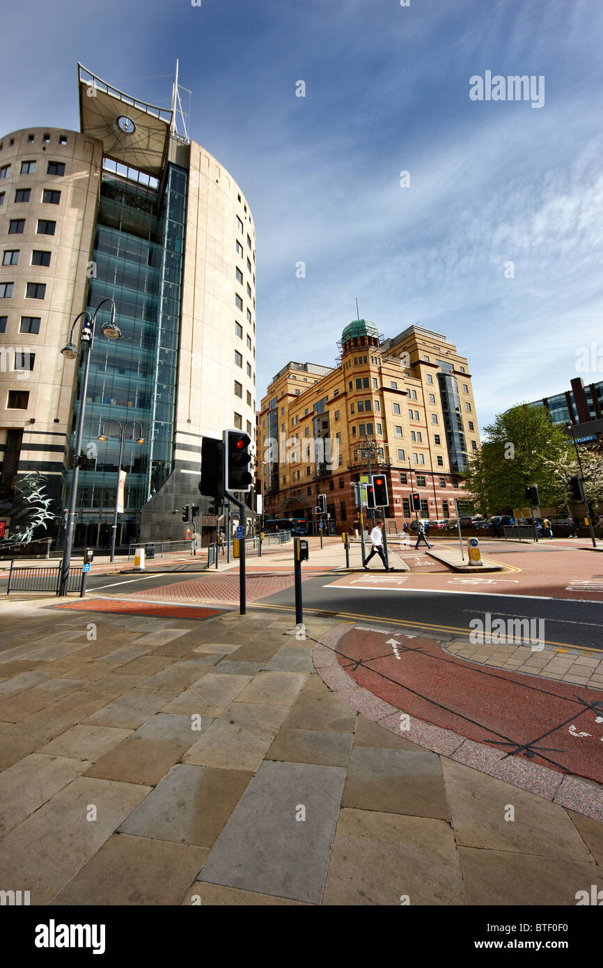 Blick vom Stadtplatz, Leeds, West Yorkshire Stockfoto
