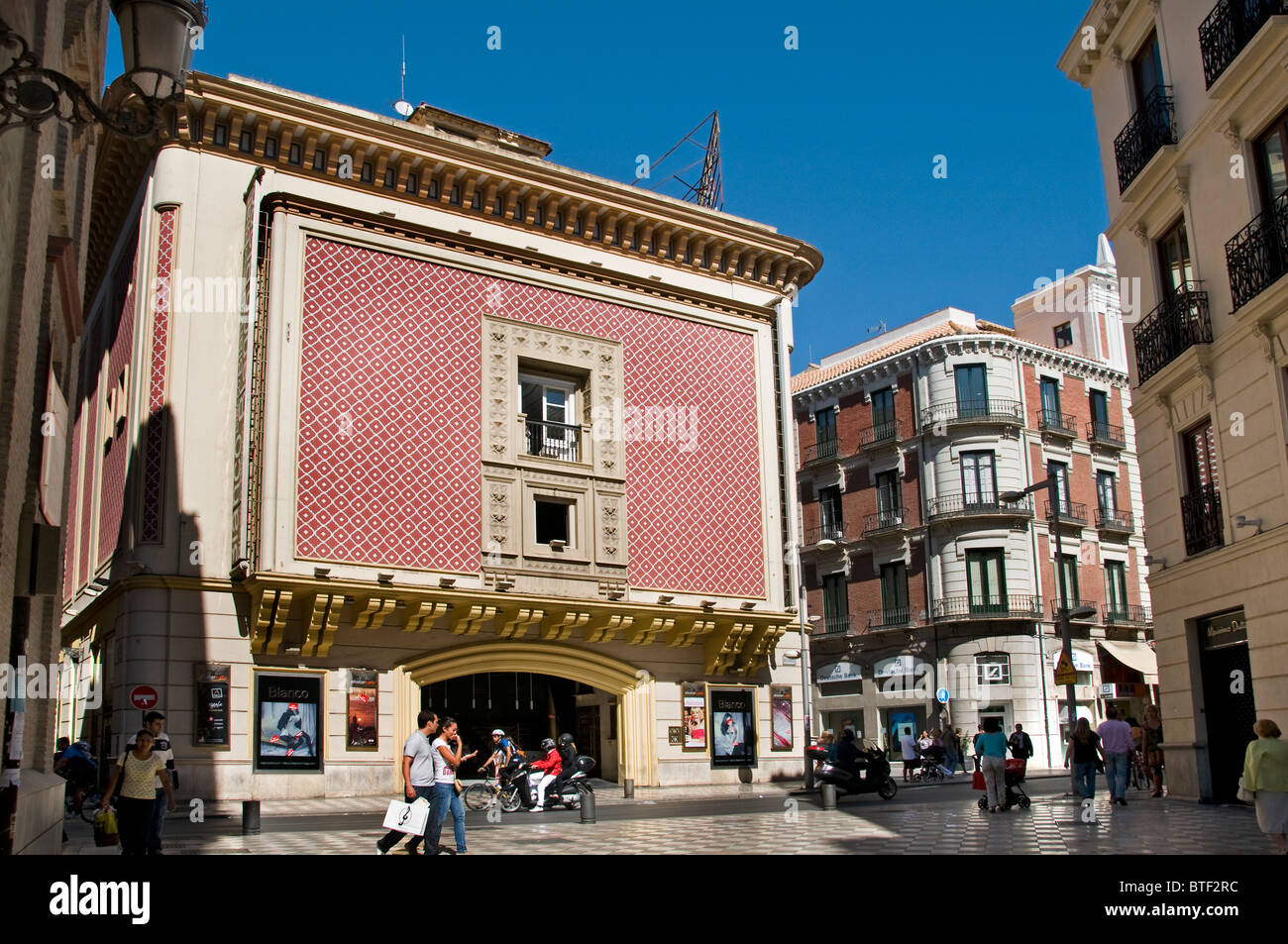 Stadt historische Stadtzentrum von Granada Spanien Andalusien Kinofilme Stockfoto