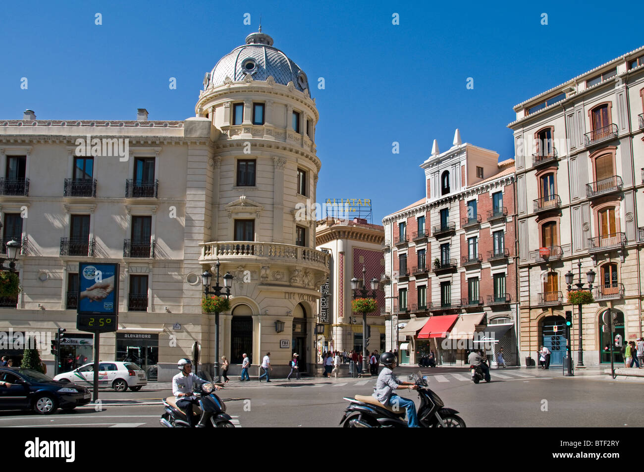 Stadt historische Stadtzentrum von Granada Spanien Andalusien Stockfoto