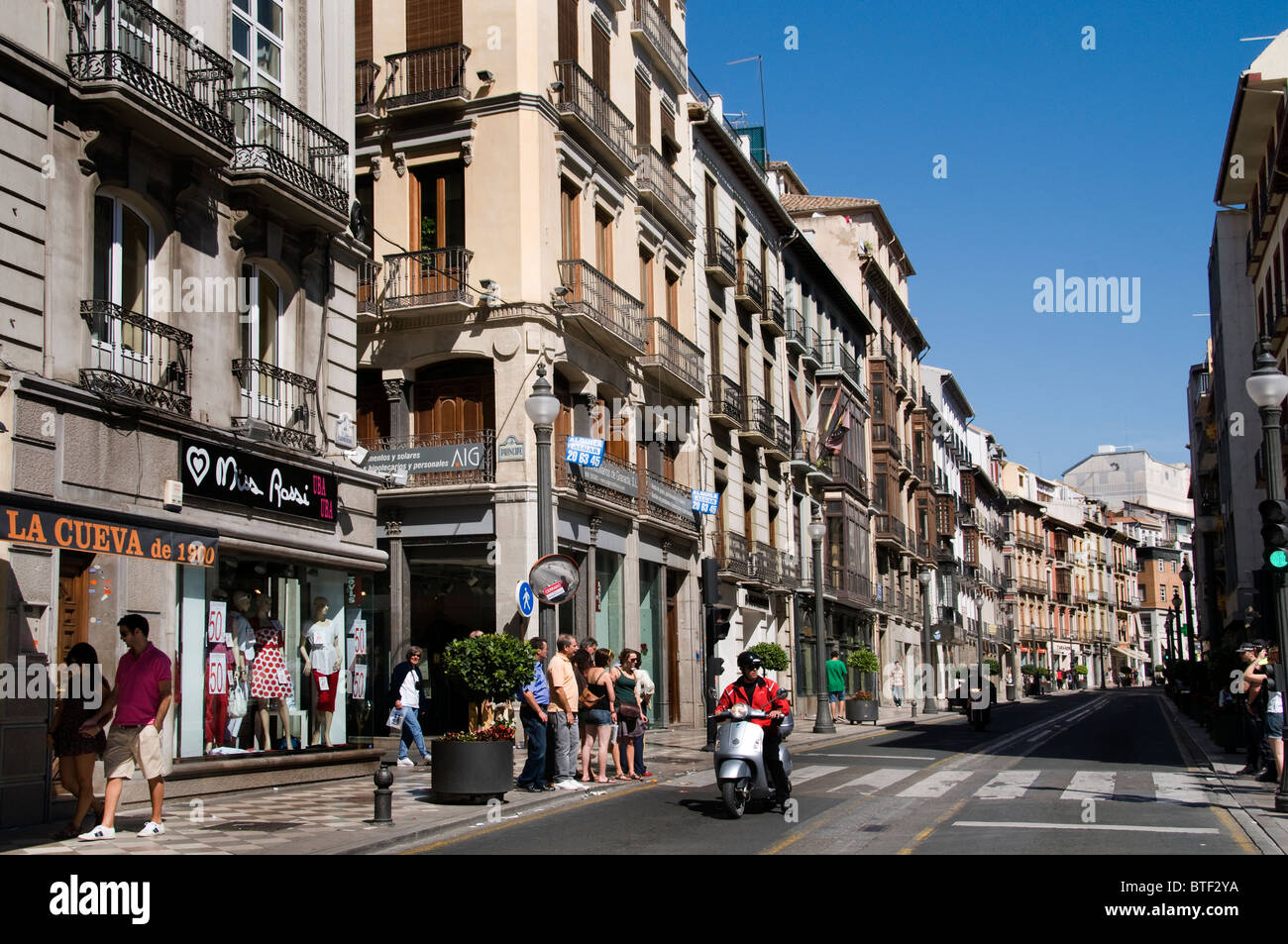 Stadt historische Stadtzentrum von Granada Spanien Andalusien Stockfoto
