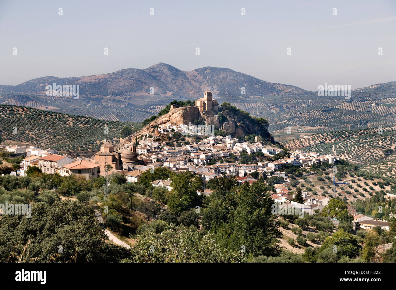 Alcalá la Real Spanien Andalusien Stadt City Mountain Stockfoto