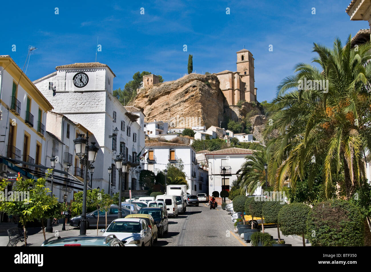Alcalá la Real Spanien Andalusien Stadt City Mountain Stockfoto