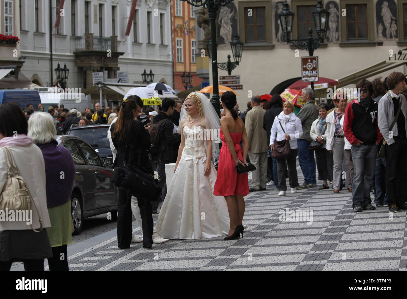 Eine Hochzeit im alten Rathaus Prag Tschechien Stockfoto