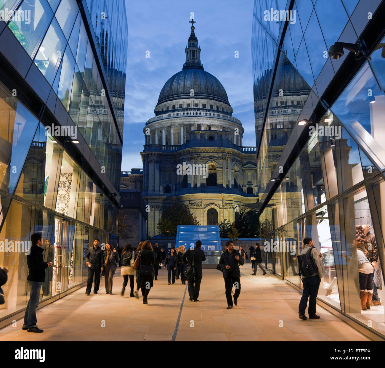 Eine neue Änderung Einkaufszentrum - City of London. Stockfoto
