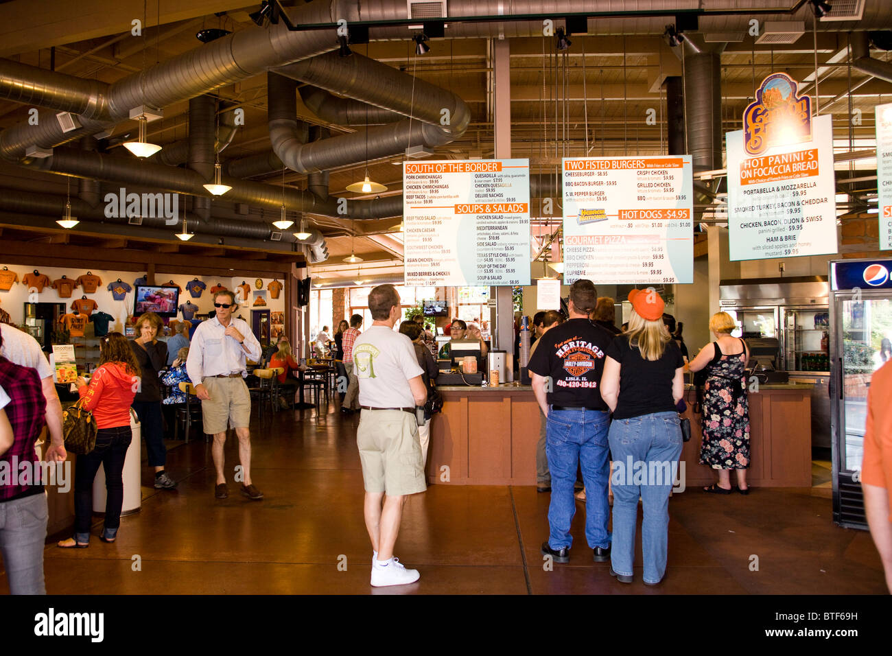 Südwesten der USA-cafeteria Stockfoto