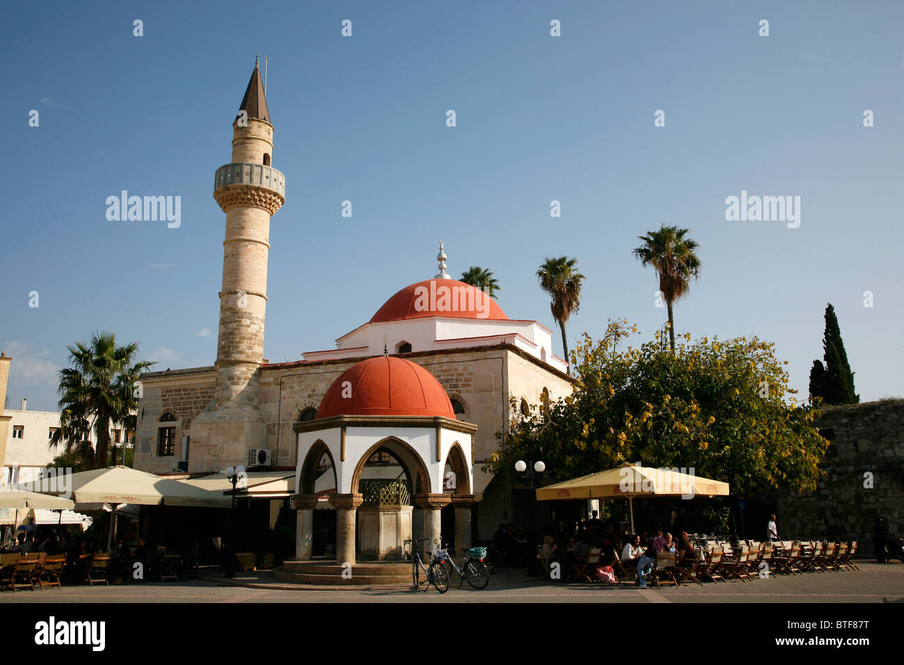 Defterdar Moschee in Kos-Stadt, Kos, Griechenland. Stockfoto