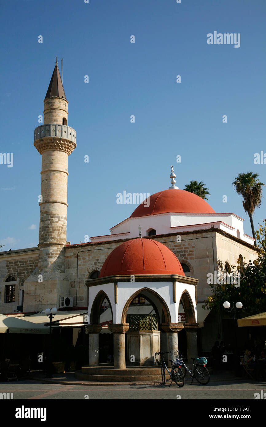 Defterdar Moschee in Kos-Stadt, Kos, Griechenland. Stockfoto