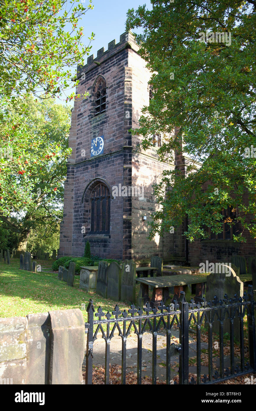 Allerheiligenkirche, Daresbury, Cheshire Stockfoto