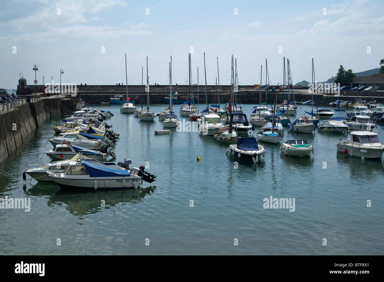 Ferienort Saundersfoot auf walisischen Pembrokeshire Küste Stockfoto