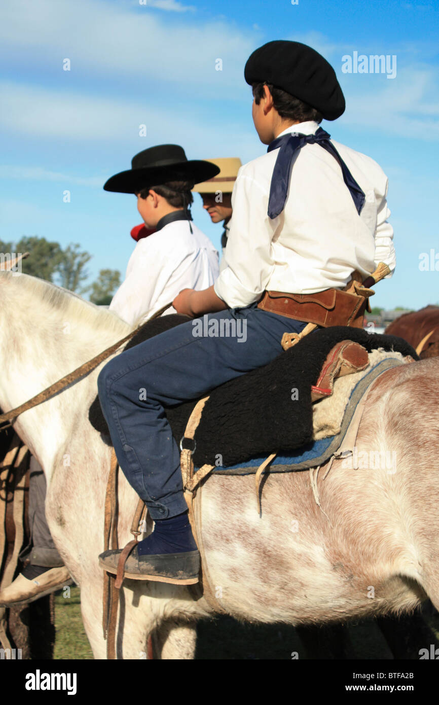 Gaucho-Festival, San Antonio de Areco, Argentinien Stockfoto