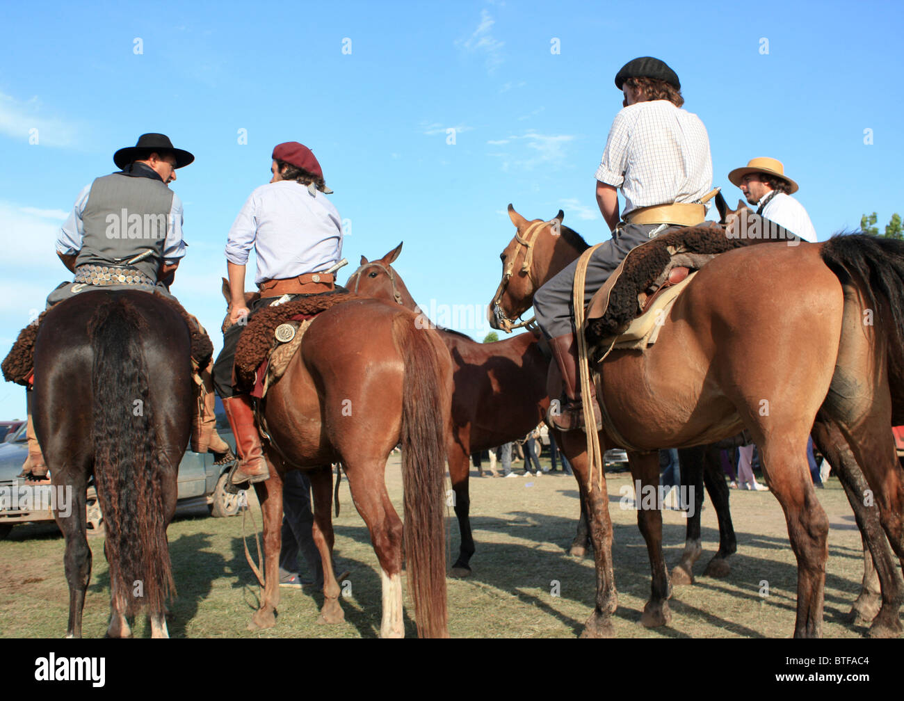 Gaucho-Festival, San Antonio de Areco, Argentinien Stockfoto