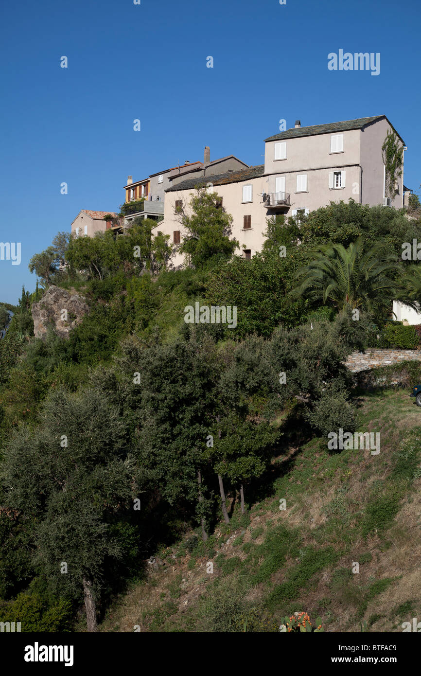 Poggio d'Oletta Corsica Stockfoto