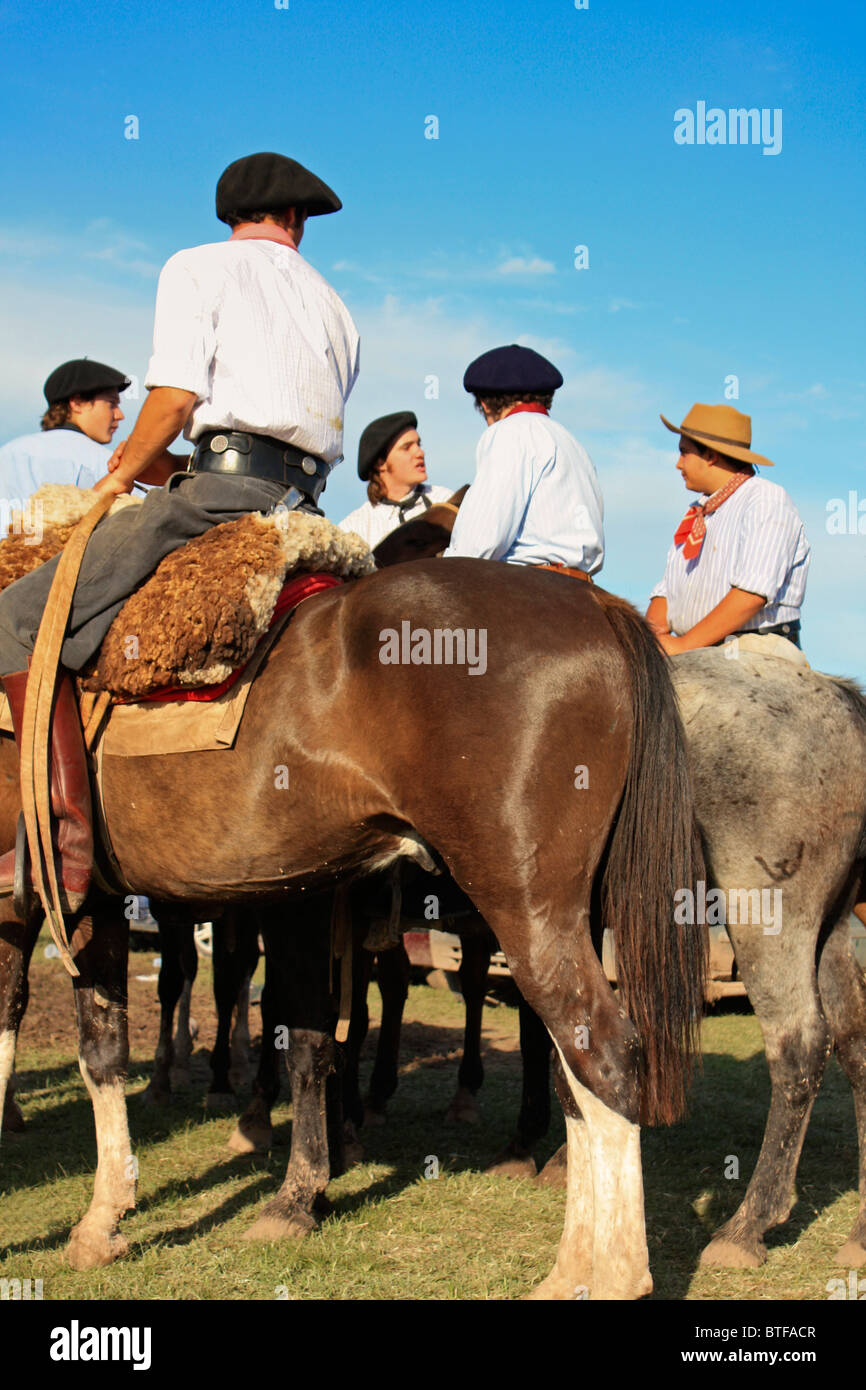 Gaucho-Festival, San Antonio de Areco, Argentinien Stockfoto