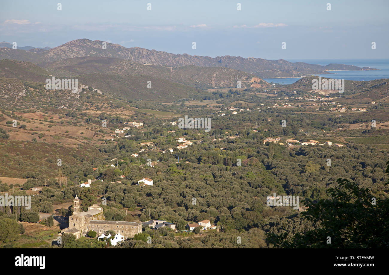 Desert des Agriates und Bucht von St. Florent Corsica Stockfoto