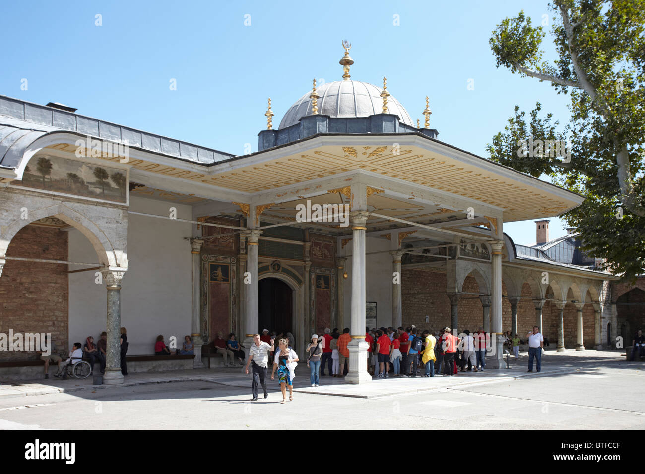 Istanbul, Topkapi Palast das Tor der Glückseligkeit oder Weiße Eunuchen Stockfoto