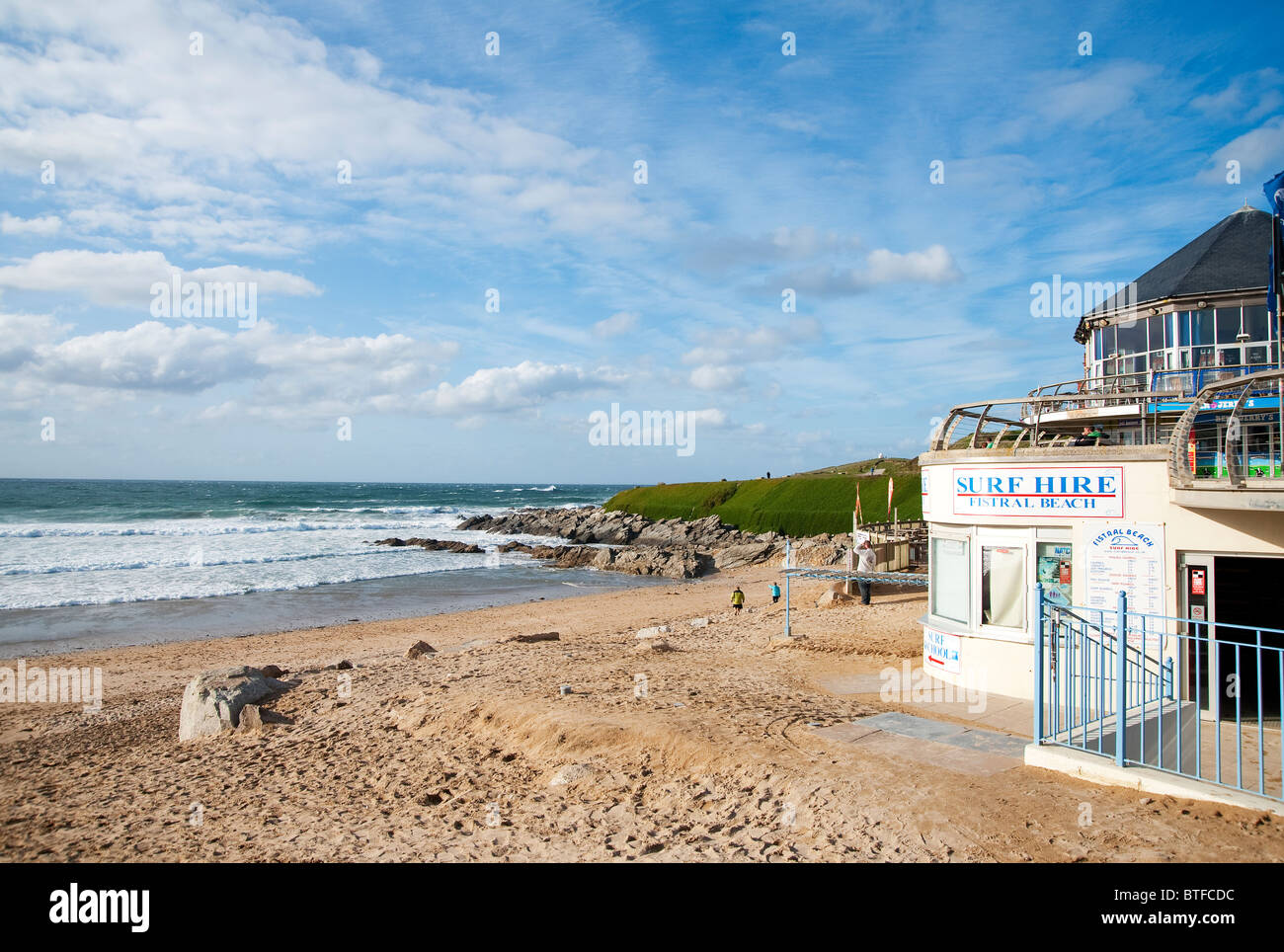 Fistral Strand in Newquay, Cornwall, UK Stockfoto