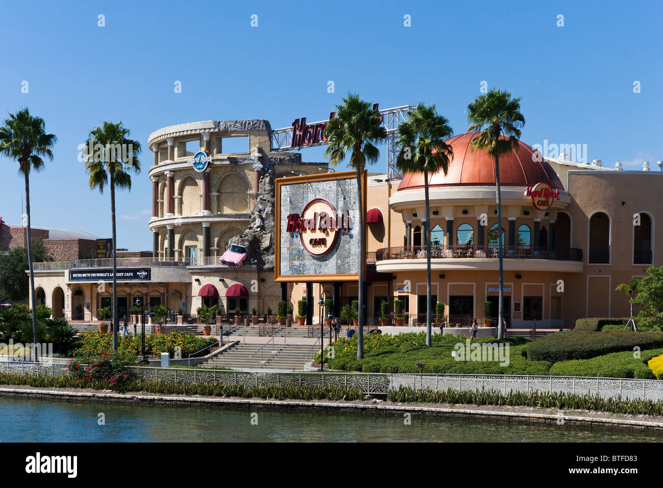 Hard Rock Cafe in Universal City Walk Universal Studios Orlando, Zentral-Florida, USA Stockfoto