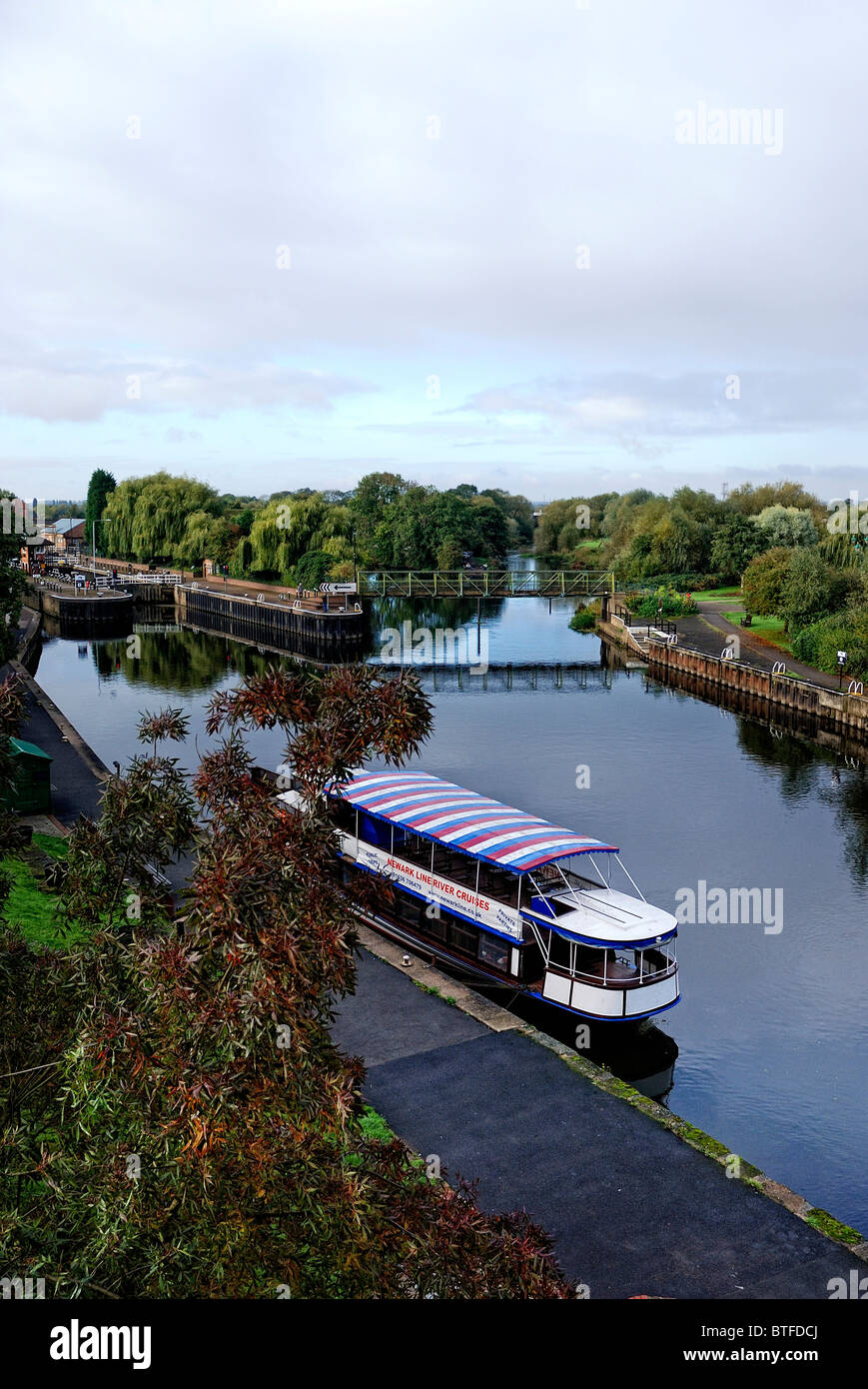 Newark Flusskreuzfahrten Linie Nottinghamshire, england Stockfoto