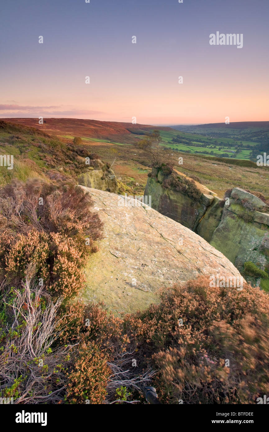 Blick über Blakey Ridge von Blakey Howe in den North York Moors National Park North Yorkshire UK Stockfoto