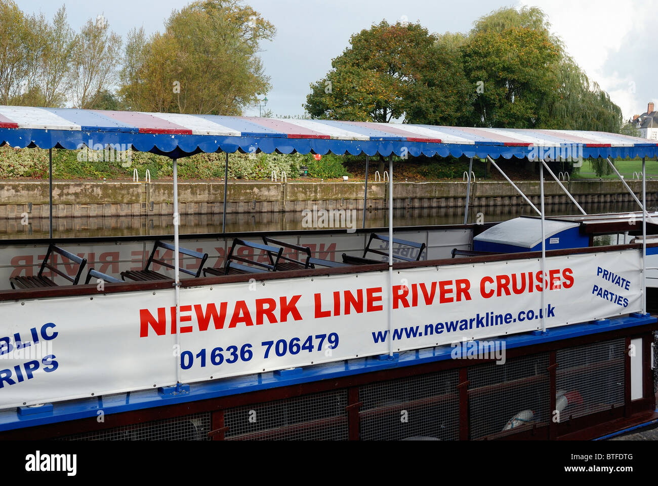 Newark Flusskreuzfahrten Linie Nottinghamshire, england Stockfoto