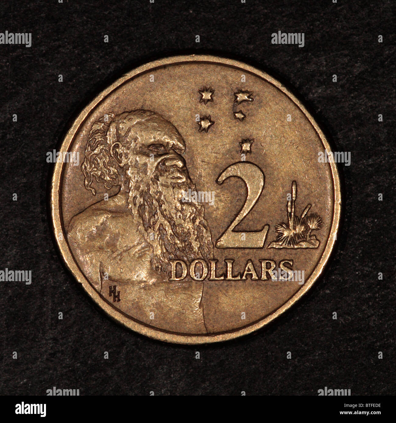 Australische Münze Stockfoto