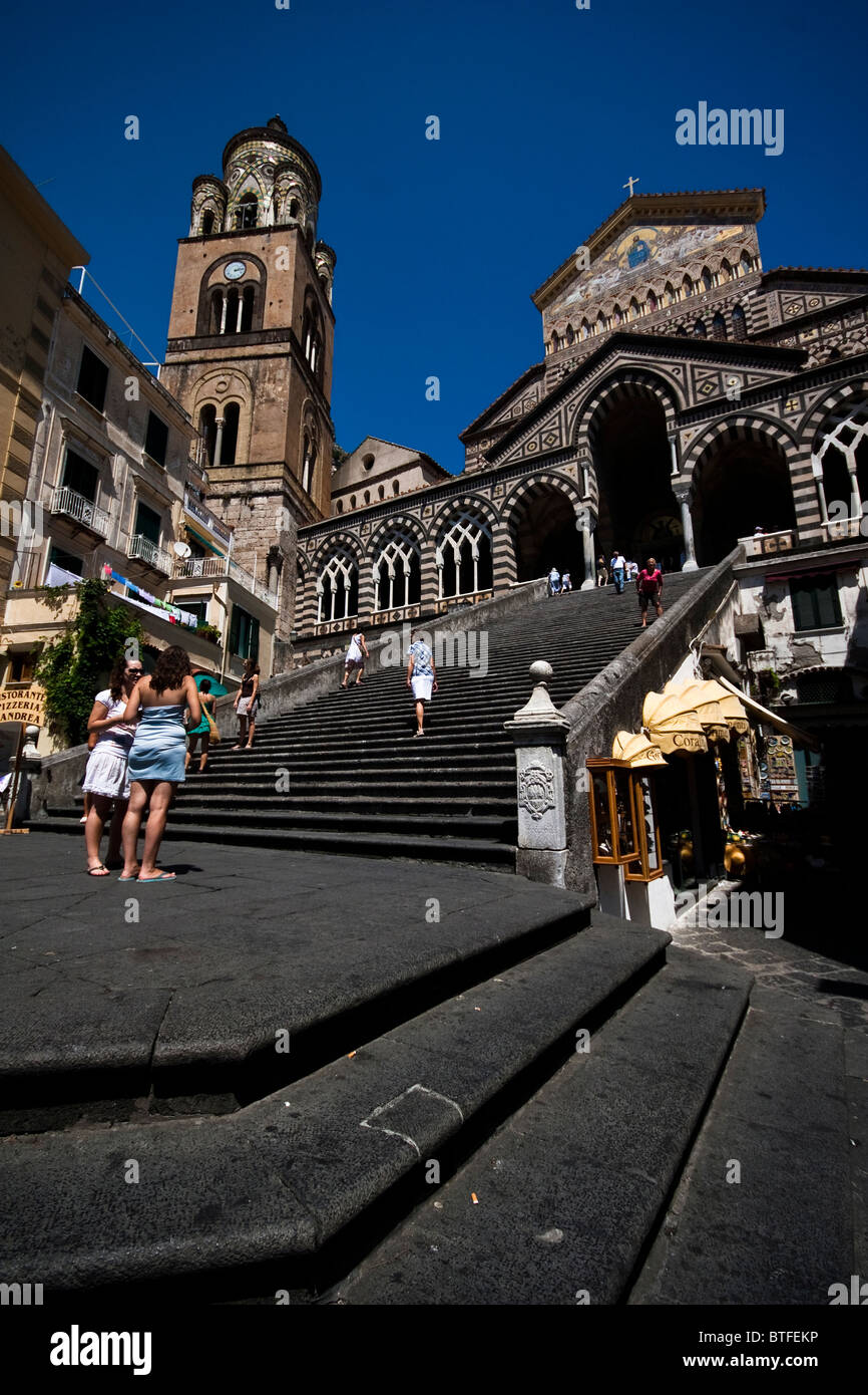 St.-Andreas-Kathedrale in Amalfi (Italien) Stockfoto