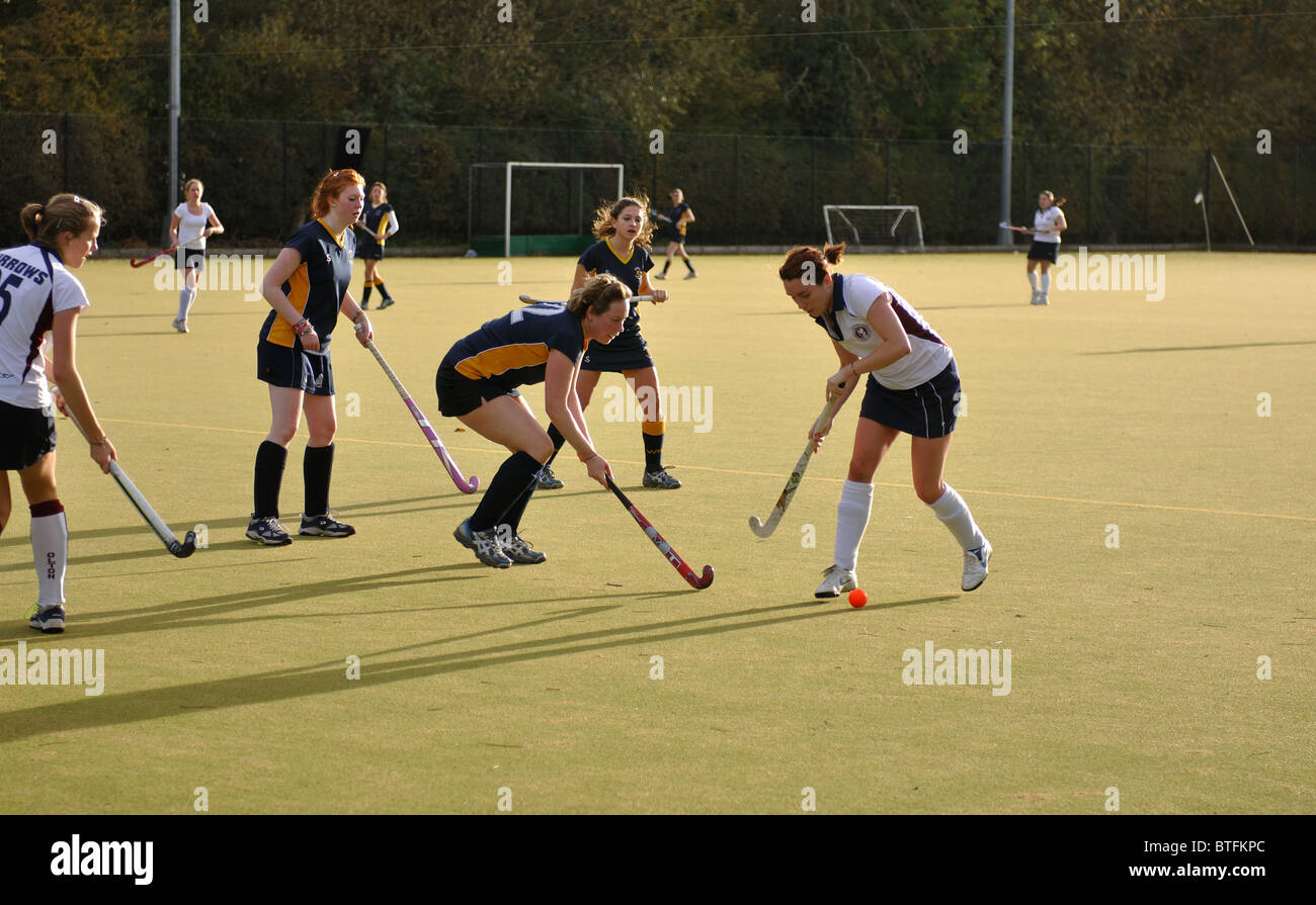 Frauen Eishockey auf Vereinsebene Stockfoto