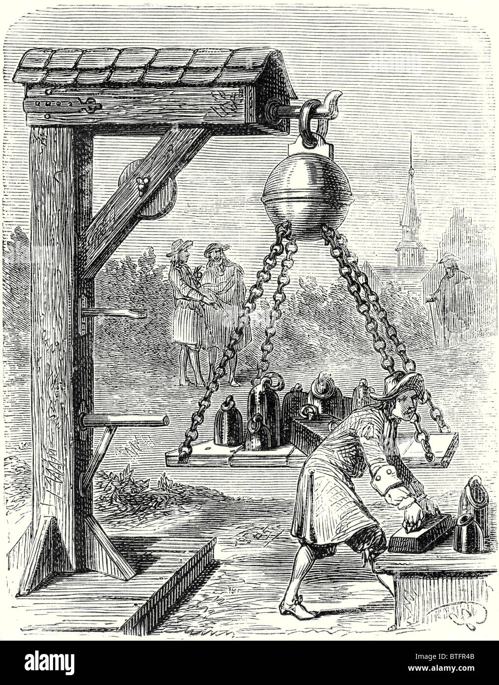 Die Hemisphären des Magdeburg Stockfoto