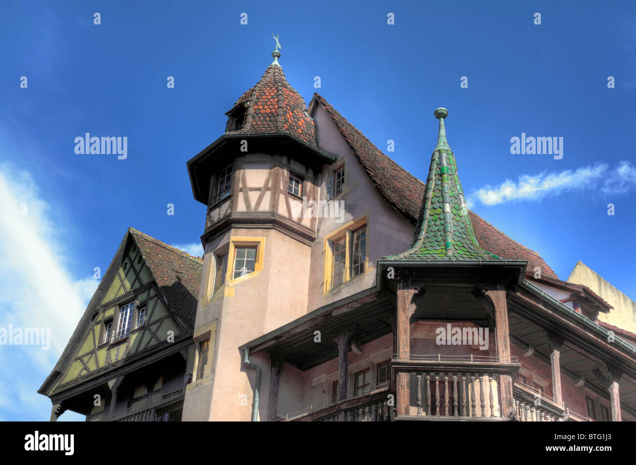 Maison Pfister (1537), Colmar, Departement Haut-Rhin, Elsass, Frankreich Stockfoto