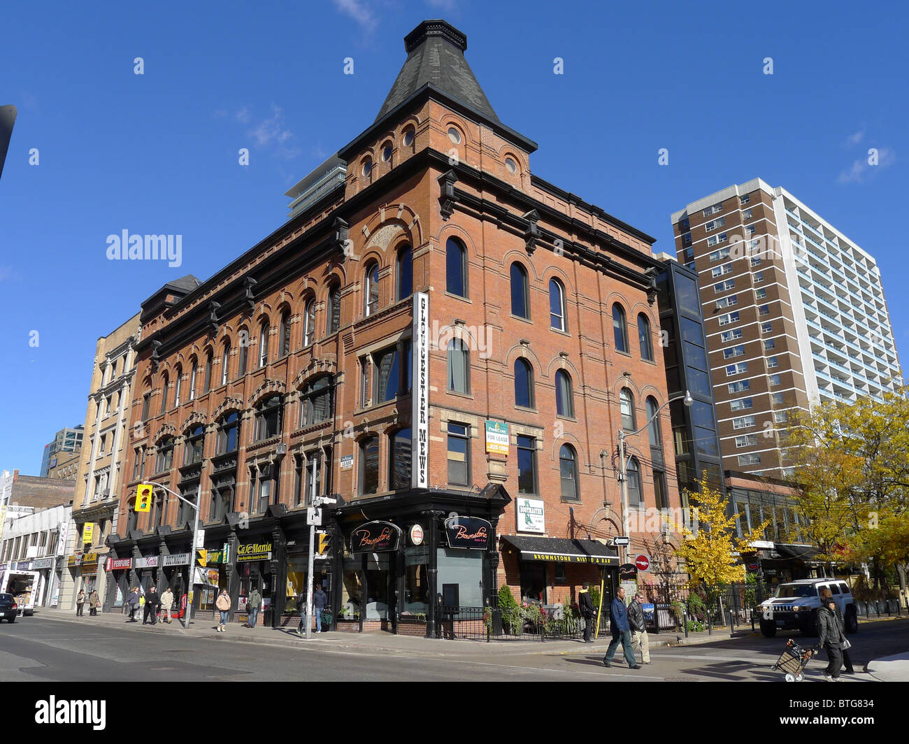 Yonge Street, Toronto, Masonic Gebäude Stockfoto