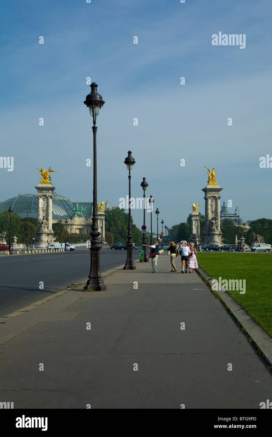 Alexander III Brücke, Paris, Frankreich Stockfoto