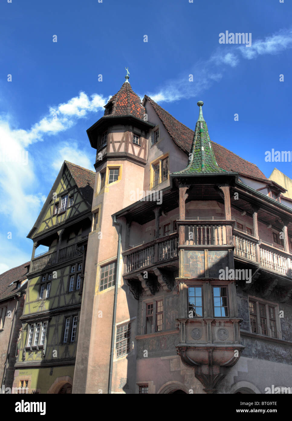 Maison Pfister (1537), Colmar, Departement Haut-Rhin, Elsass, Frankreich Stockfoto