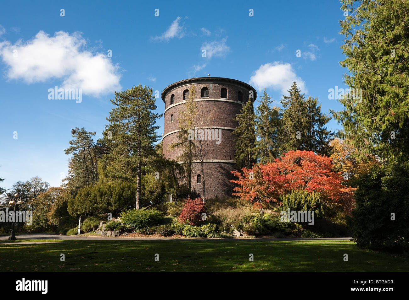 Der Wasserturm Volunteer Park, Seattle, Washington Stockfoto