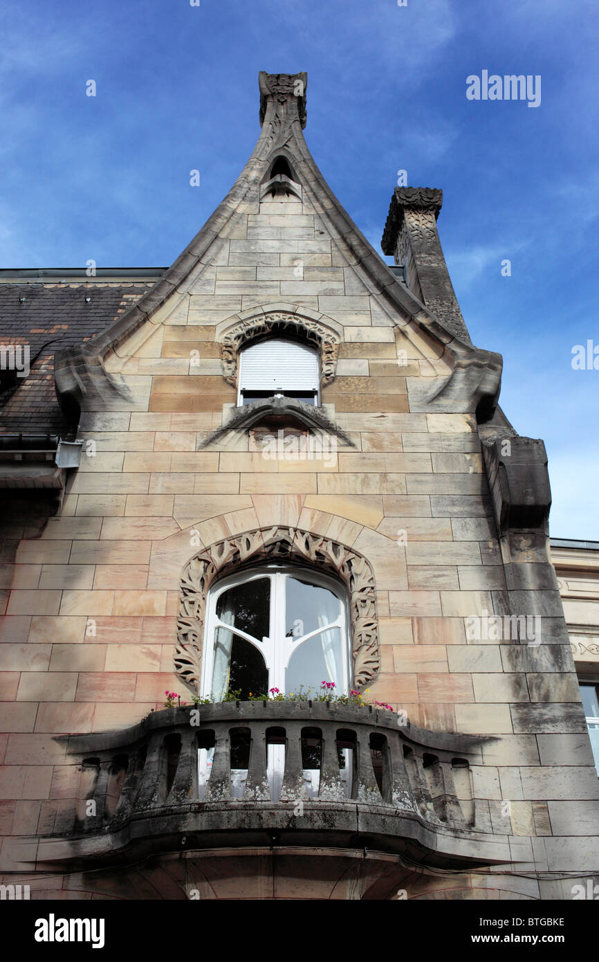 Maison Huot (1903), Jugendstil-Gebäude, Nancy, Departement Meurthe-et-Moselle, Lothringen, Frankreich Stockfoto