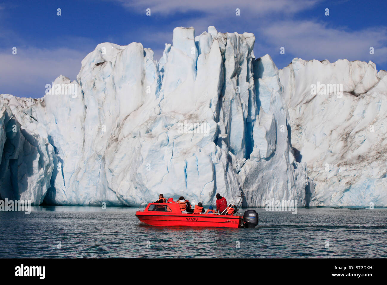 Rasmussen Gletscher, Ostgrönland Stockfoto