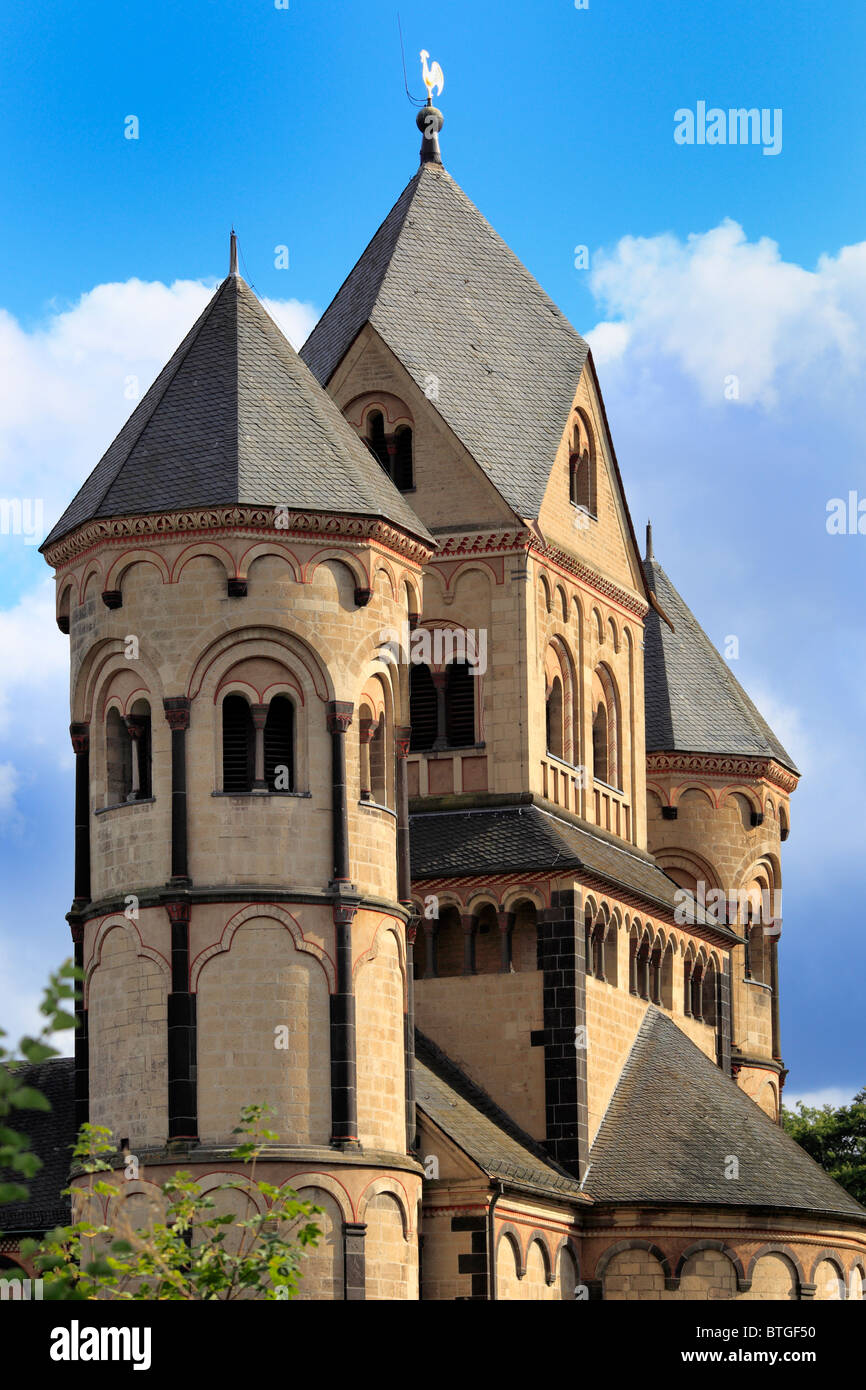 Maria Laach Abbey (12. Jahrhundert), in der Nähe von Andernach, Rheinland-Pfalz, Deutschland Stockfoto