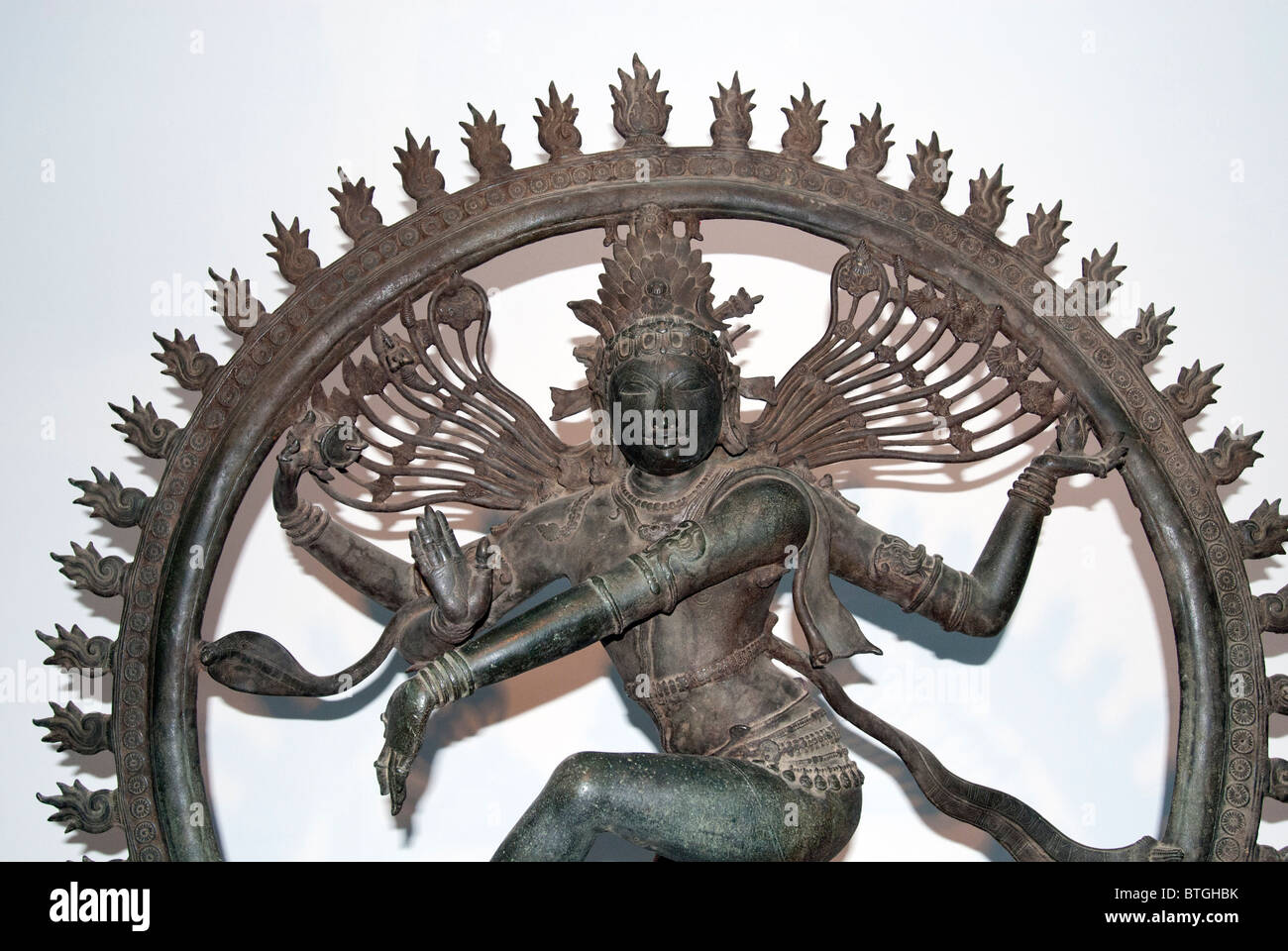 11. Jahrhundert Nataraja - Kankoduthavanitham, Thanjavur Dist., Tamil Nadu, Indien Stockfoto