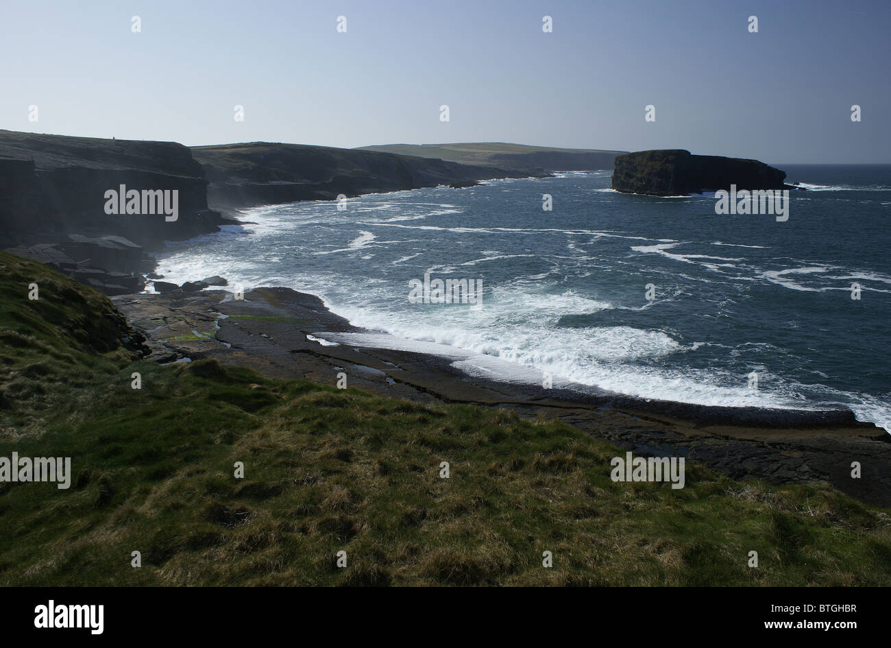 Die Westküste von Irland, Kilkee, County Clare, Irland Stockfoto